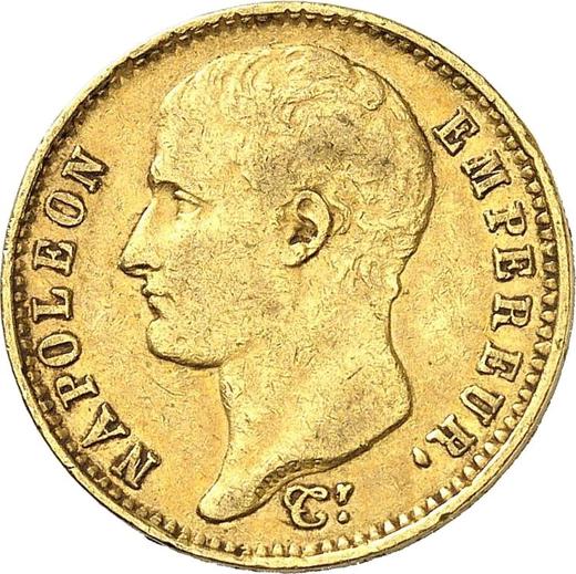 Obverse 20 Francs 1807 M "Type 1806-1807" Toulouse - Gold Coin Value - France, Napoleon I