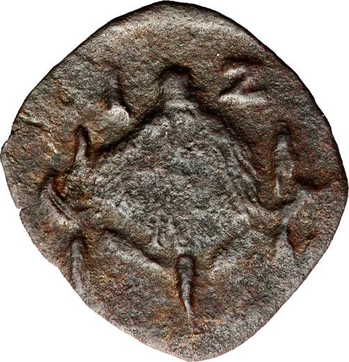 Реверс монеты - Денарий 1612 года "Тип 1612-1615" - цена серебряной монеты - Польша, Сигизмунд III Ваза