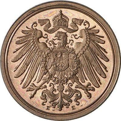 Реверс монеты - 1 пфенниг 1912 года E "Тип 1890-1916" - цена  монеты - Германия, Германская Империя