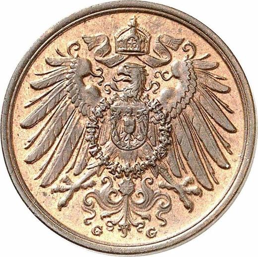 Rewers monety - 2 fenigi 1905 G "Typ 1904-1916" - cena  monety - Niemcy, Cesarstwo Niemieckie
