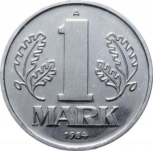 Anverso 1 marco 1984 A - valor de la moneda  - Alemania, República Democrática Alemana (RDA)