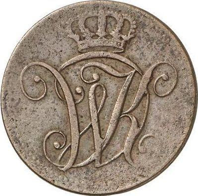 Аверс монеты - 2 геллера 1816 года - цена  монеты - Гессен-Кассель, Вильгельм I