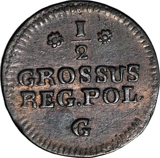 Реверс монеты - Полугрош (1/2 гроша) 1766 года G - цена  монеты - Польша, Станислав II Август