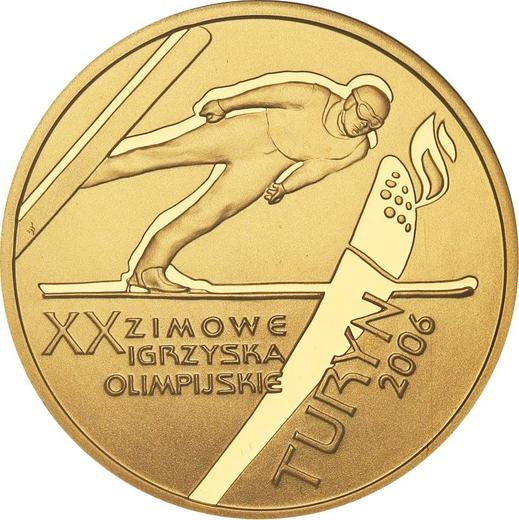 Reverse 200 Zlotych 2006 MW RK "XXth Olympic Winter Games - Turin 2006" - Gold Coin Value - Poland, III Republic after denomination