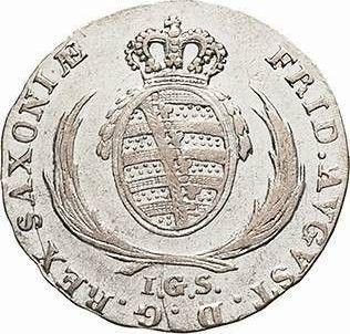 Obverse 1/24 Thaler 1817 I.G.S. - Silver Coin Value - Saxony-Albertine, Frederick Augustus I