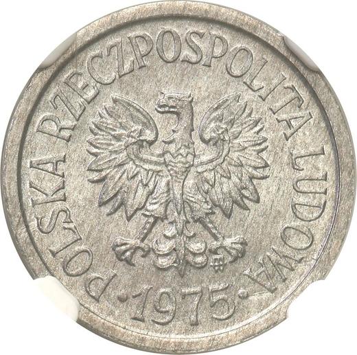 Аверс монеты - 10 грошей 1975 года MW - цена  монеты - Польша, Народная Республика