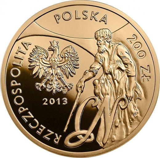 Awers monety - 200 złotych 2013 MW "130 Rocznica śmierci Cypriana Norwida" - cena złotej monety - Polska, III RP po denominacji