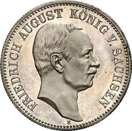 Awers monety - 2 marki 1911 E "Saksonia" - cena srebrnej monety - Niemcy, Cesarstwo Niemieckie