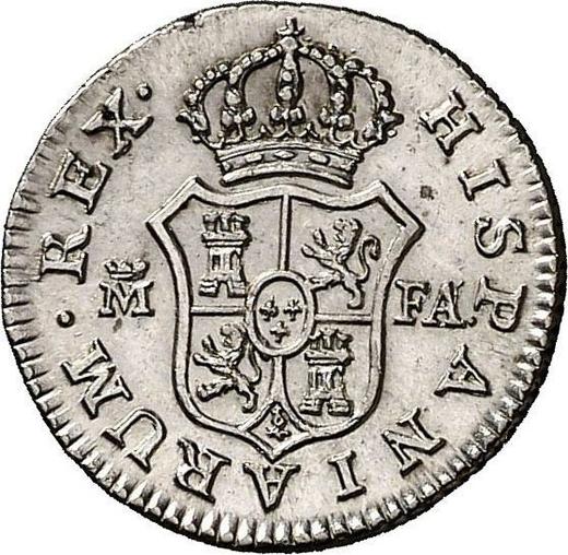 Реверс монеты - 1/2 реала 1803 года M FA - цена серебряной монеты - Испания, Карл IV