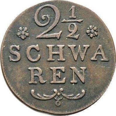 Реверс монеты - 2 1/2 шварена 1820 года - цена  монеты - Бремен, Вольный ганзейский город