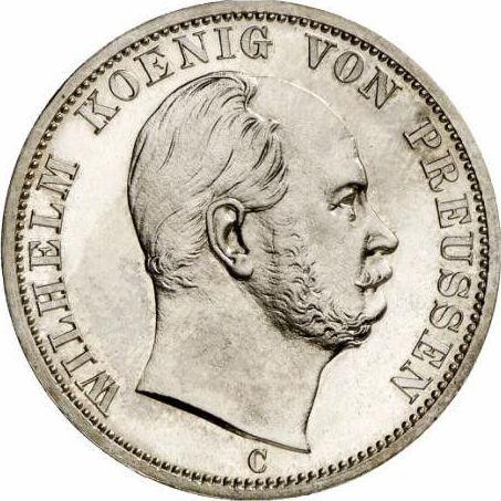 Obverse Thaler 1868 C - Silver Coin Value - Prussia, William I