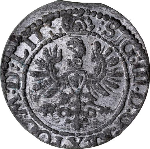 Reverso Szeląg 1623 "Lituano con el águila y caballero" - valor de la moneda de plata - Polonia, Segismundo III