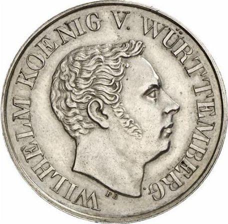 Avers Probe Gulden 1823 PB - Silbermünze Wert - Württemberg, Wilhelm I