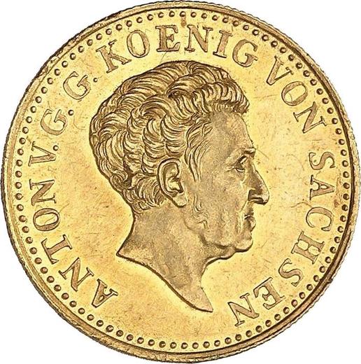 Аверс монеты - Дукат 1834 года G - цена золотой монеты - Саксония-Альбертина, Антон