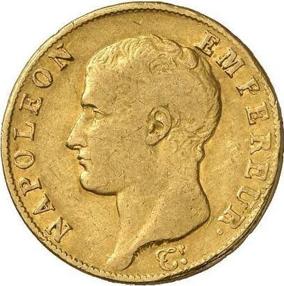 Аверс монеты - 40 франков 1806 года M "Тип 1806-1807" Тулуза - цена золотой монеты - Франция, Наполеон I