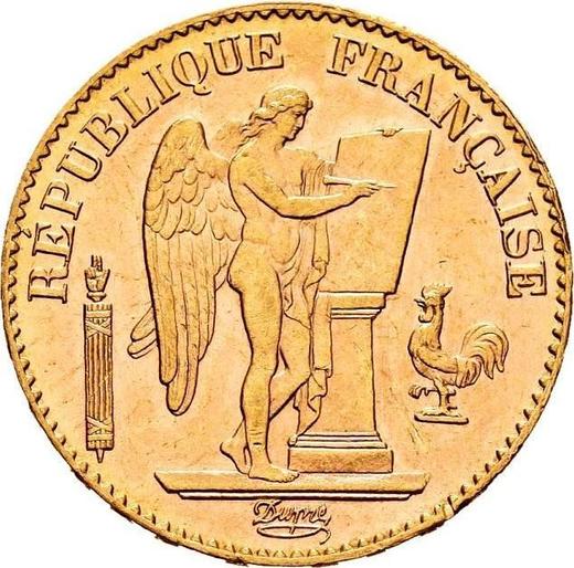 Obverse 20 Francs 1895 A "Type 1871-1898" Paris - France, Third Republic