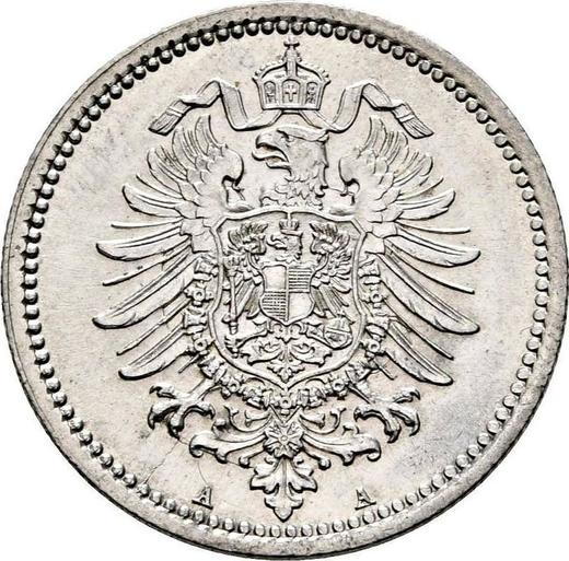 Reverso 50 Pfennige 1875 A "Tipo 1875-1877" - valor de la moneda de plata - Alemania, Imperio alemán