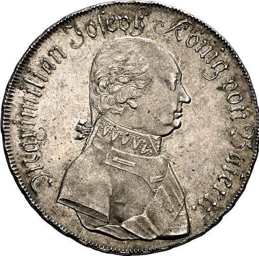 Anverso Medio tálero Sin fecha (1806-1808) - valor de la moneda de plata - Baviera, Maximilian I