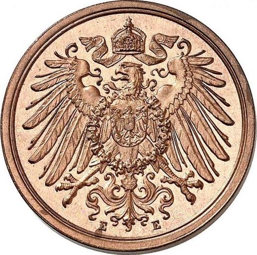 Реверс монеты - 2 пфеннига 1915 года E "Тип 1904-1916" - цена  монеты - Германия, Германская Империя