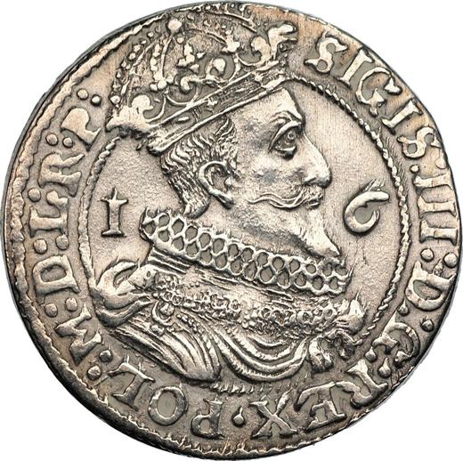 Аверс монеты - Орт (18 грошей) 1626 года "Гданьск" - цена серебряной монеты - Польша, Сигизмунд III Ваза