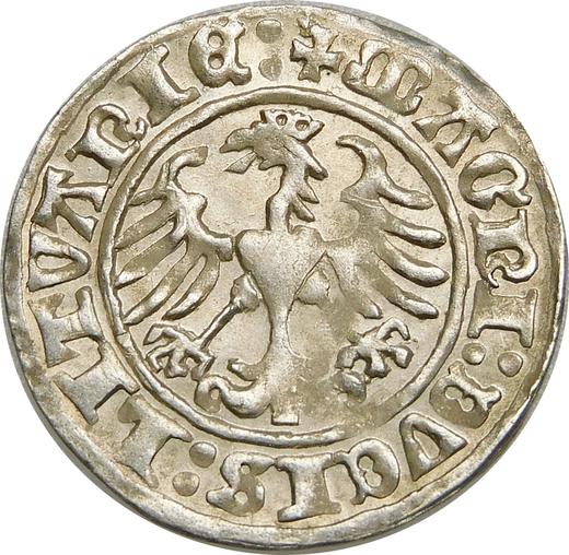 Реверс монеты - Полугрош (1/2 гроша) 1510 года "Литва" - цена серебряной монеты - Польша, Сигизмунд I Старый
