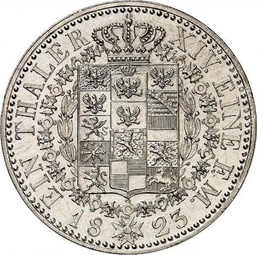 Реверс монеты - Талер 1823 года A - цена серебряной монеты - Пруссия, Фридрих Вильгельм III