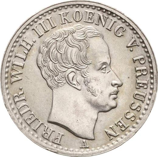 Anverso 1/6 tálero 1823 A - valor de la moneda de plata - Prusia, Federico Guillermo III