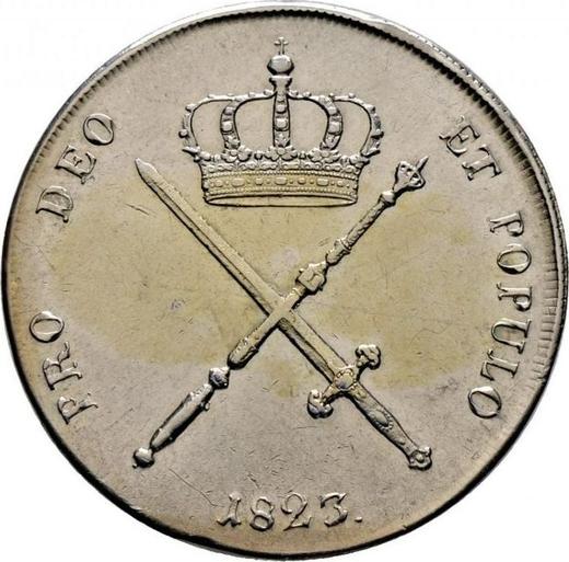 Rewers monety - Talar 1823 "Typ 1809-1825" - cena srebrnej monety - Bawaria, Maksymilian I