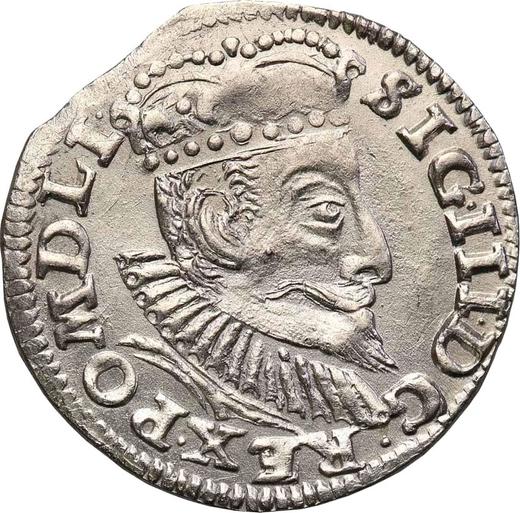 Anverso Trojak (3 groszy) Sin fecha (1588-1601) IF HR ID "Casa de moneda de Poznan" - valor de la moneda de plata - Polonia, Segismundo III