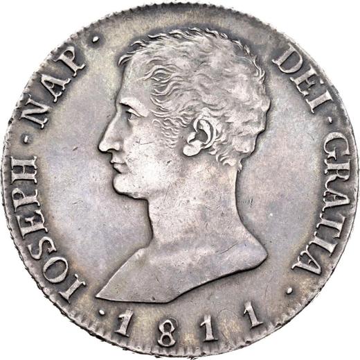 Awers monety - 20 réales 1811 M AI - cena srebrnej monety - Hiszpania, Józef Bonaparte