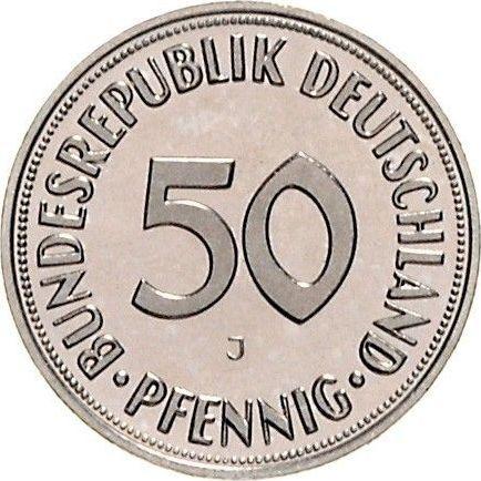 Anverso 50 Pfennige 1967 J - valor de la moneda  - Alemania, RFA