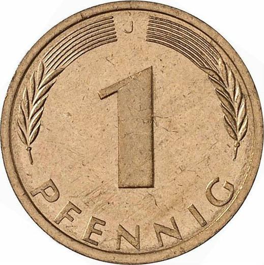 Аверс монеты - 1 пфенниг 1974 года J - цена  монеты - Германия, ФРГ