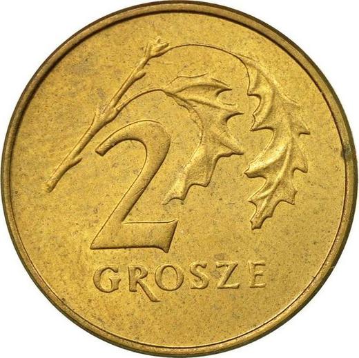 Rewers monety - 2 grosze 1991 MW - cena  monety - Polska, III RP po denominacji