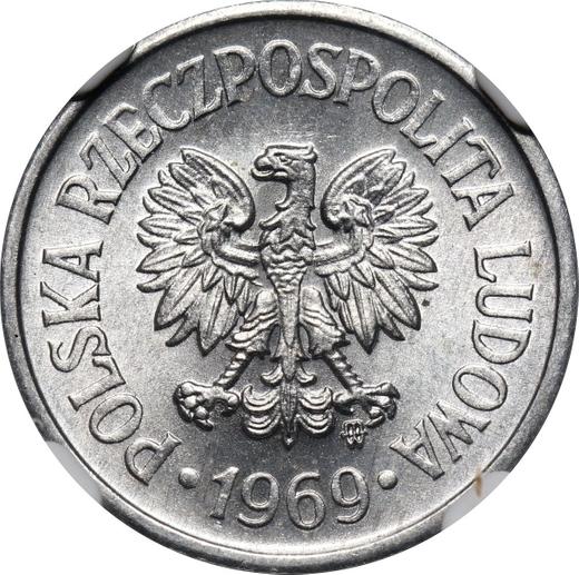 Awers monety - 10 groszy 1969 MW - cena  monety - Polska, PRL