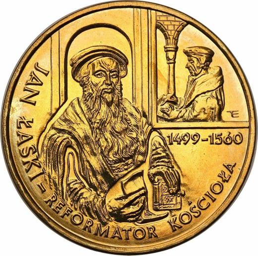 Reverso 2 eslotis 1999 MW ET "500 aniversario de Jan Łaski" - valor de la moneda  - Polonia, República moderna