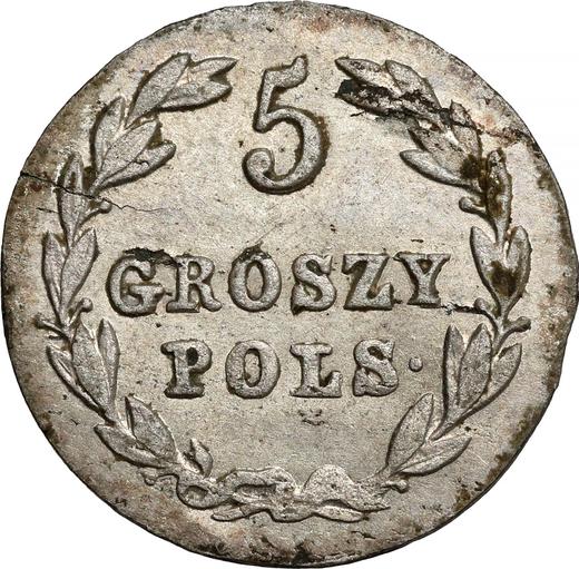 Reverso 5 groszy 1827 FH - valor de la moneda de plata - Polonia, Zarato de Polonia