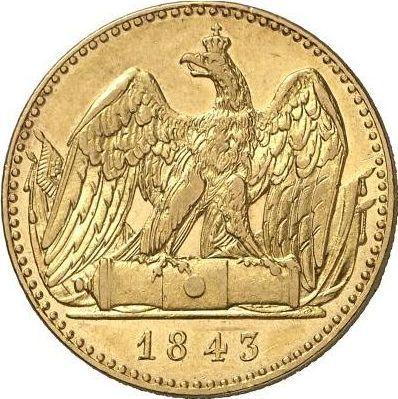 Rewers monety - Podwójny Friedrichs d'or 1843 A - cena złotej monety - Prusy, Fryderyk Wilhelm IV