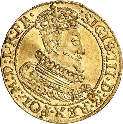 Awers monety - Dukat 1630 SB "Gdańsk" - cena złotej monety - Polska, Zygmunt III