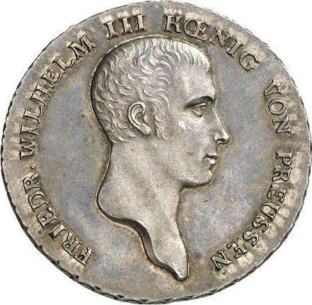 Аверс монеты - Талер 1813 года A - цена серебряной монеты - Пруссия, Фридрих Вильгельм III