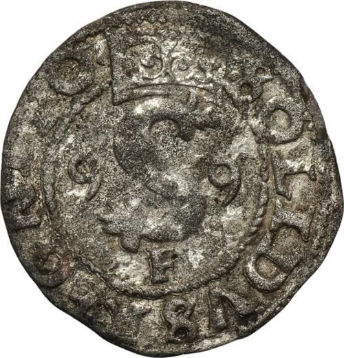 Аверс монеты - Шеляг 1599 года F "Всховский монетный двор" - цена серебряной монеты - Польша, Сигизмунд III Ваза