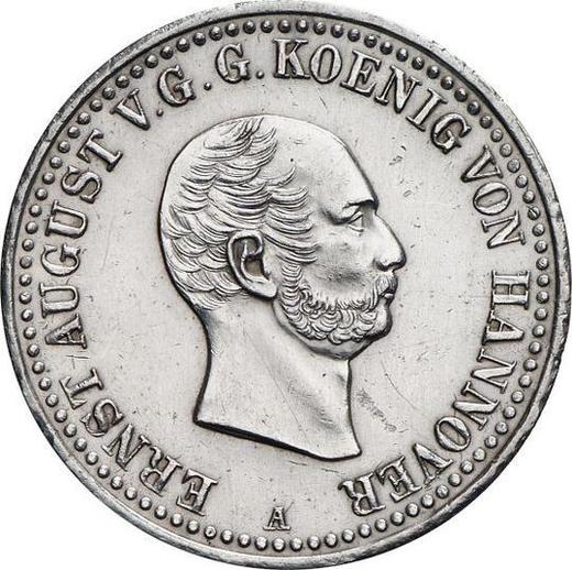Awers monety - 2/3 talara 1839 A - cena srebrnej monety - Hanower, Ernest August I