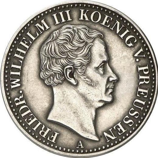 Awers monety - Talar 1836 A - cena srebrnej monety - Prusy, Fryderyk Wilhelm III