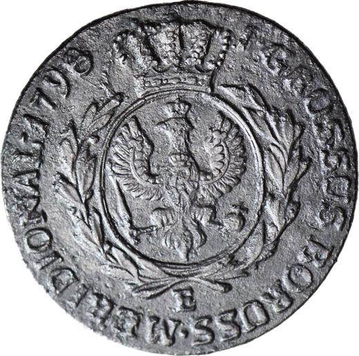 Reverso 1 grosz 1798 E "Prusia del Sur" - valor de la moneda  - Polonia, Dominio Prusiano
