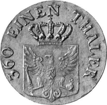 Аверс монеты - 1 пфенниг 1821 года B - цена  монеты - Пруссия, Фридрих Вильгельм III