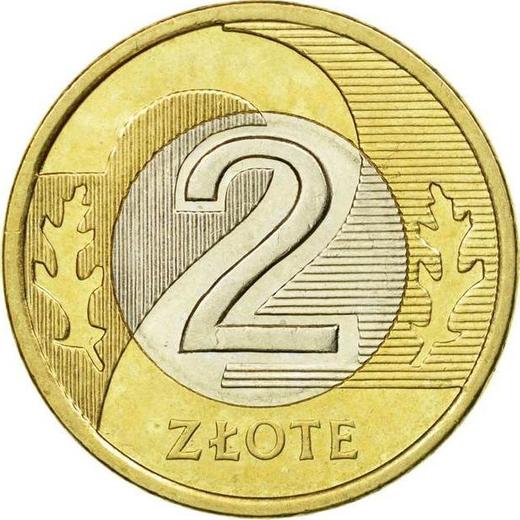 Реверс монеты - 2 злотых 2009 года MW - цена  монеты - Польша, III Республика после деноминации