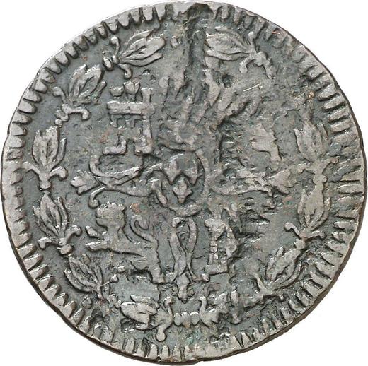 Reverso 4 maravedíes 1812 J - valor de la moneda  - España, Fernando VII