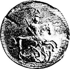 Аверс монеты - Пробная 1 копейка 1760 года "Барабаны" - цена  монеты - Россия, Елизавета