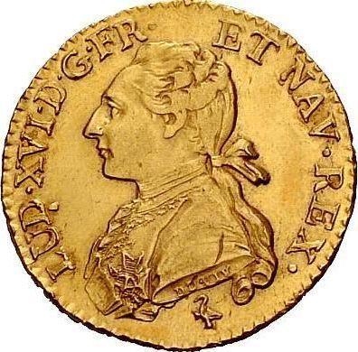 Anverso Louis d'Or 1783 A París - valor de la moneda de oro - Francia, Luis XVI