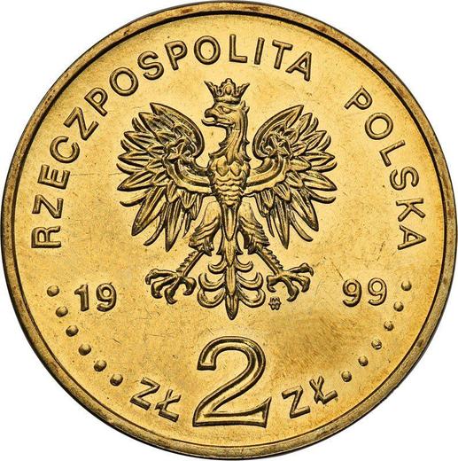Anverso 2 eslotis 1999 MW "Adhesión de Polonia a la OTAN" - valor de la moneda  - Polonia, República moderna