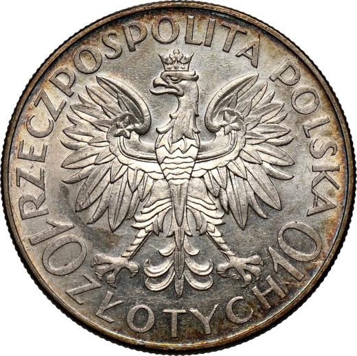 Obverse 10 Zlotych 1933 "John III Sobieski" - Poland, II Republic